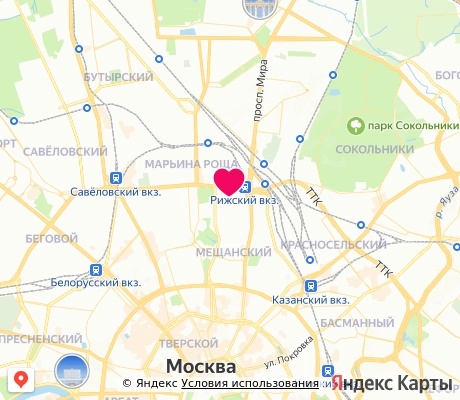 На карте