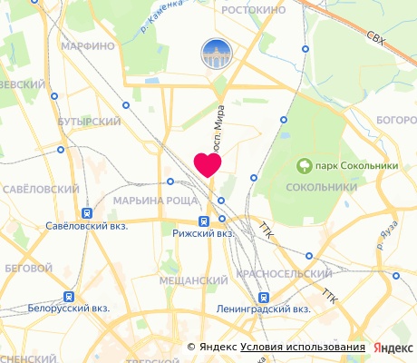 На карте