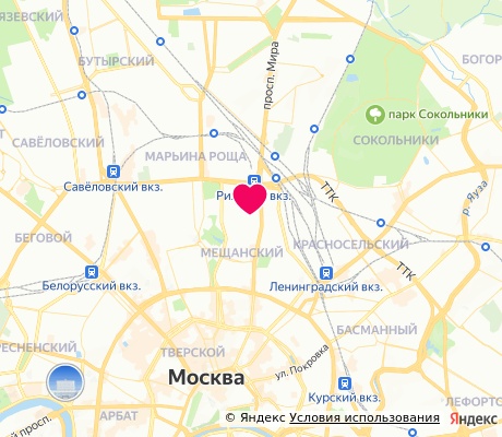 На карте