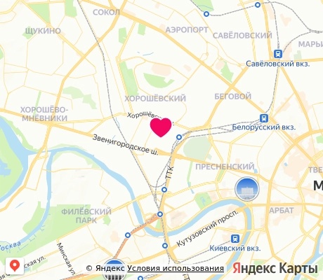 На карте