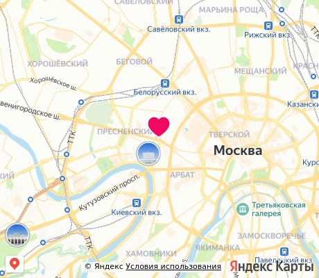 На карте