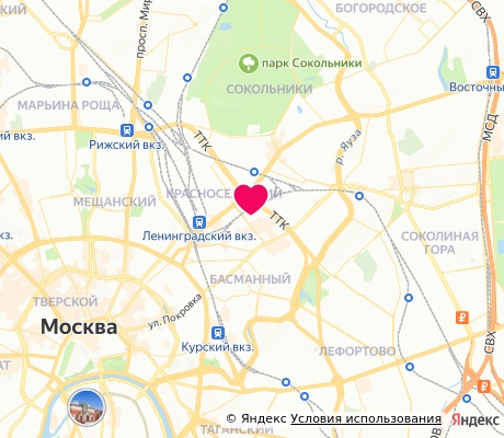 На карте