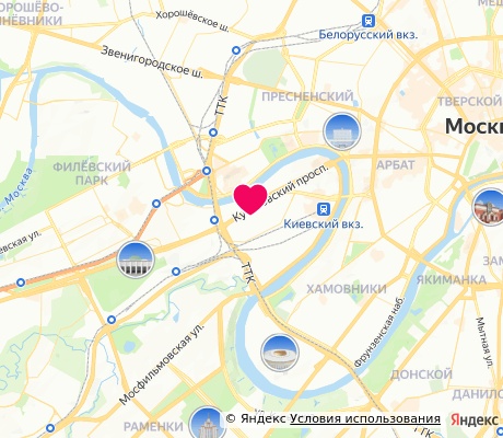 На карте