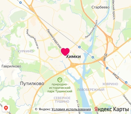 На карте