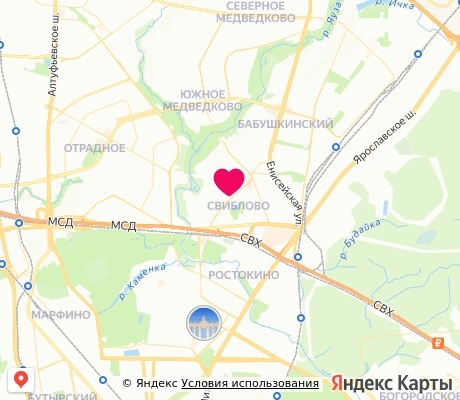 На карте