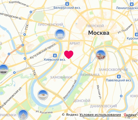 На карте