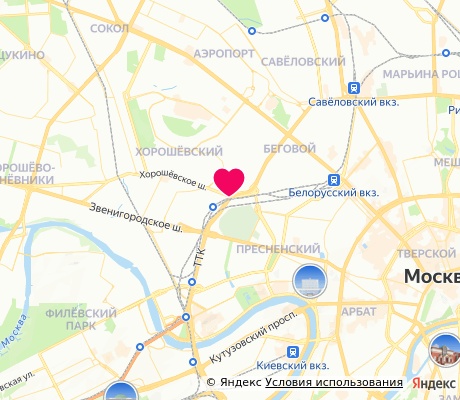 На карте