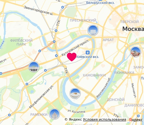 На карте