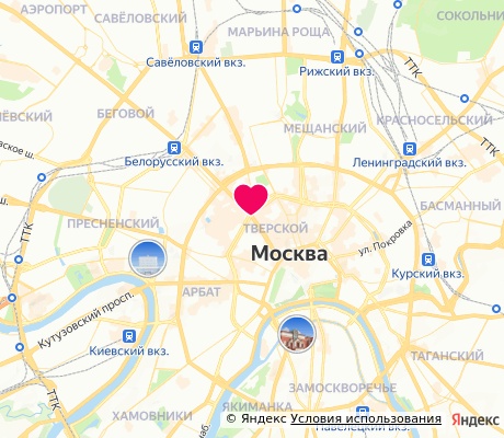 На карте