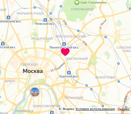 На карте