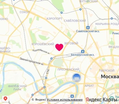 На карте
