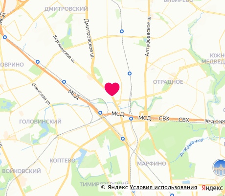 На карте