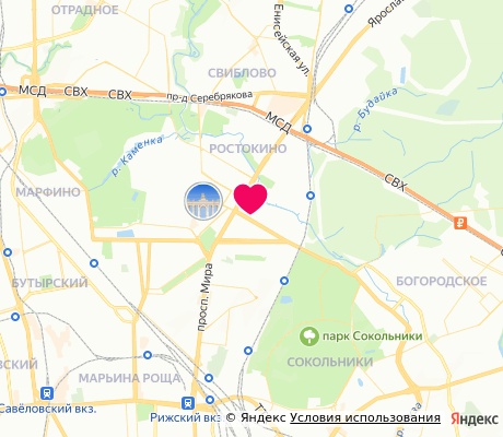 На карте