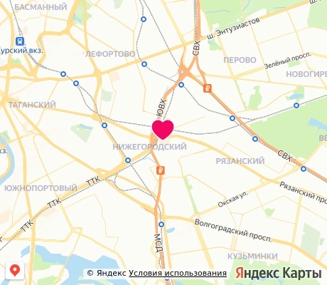 На карте