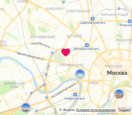 На карте