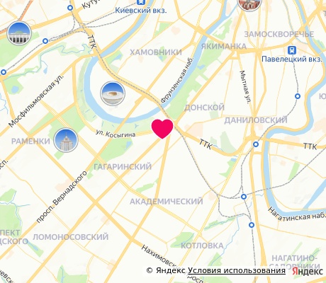 На карте