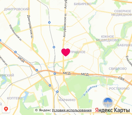 На карте