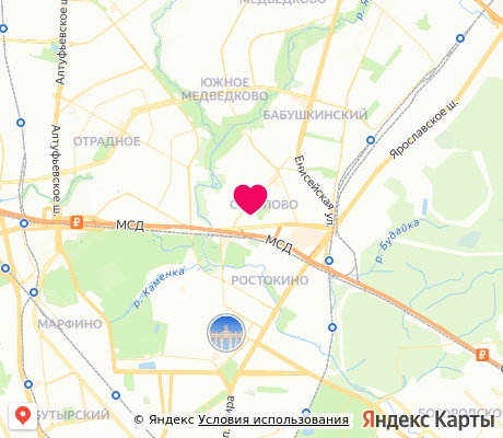 На карте