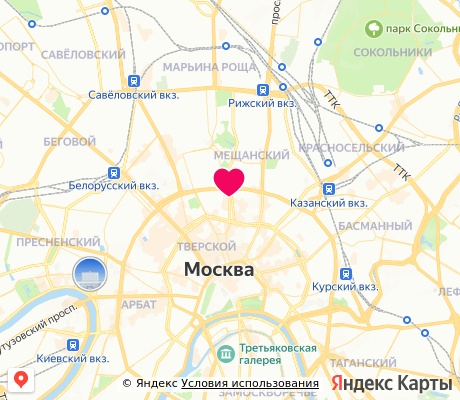 На карте