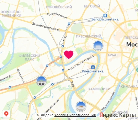 На карте