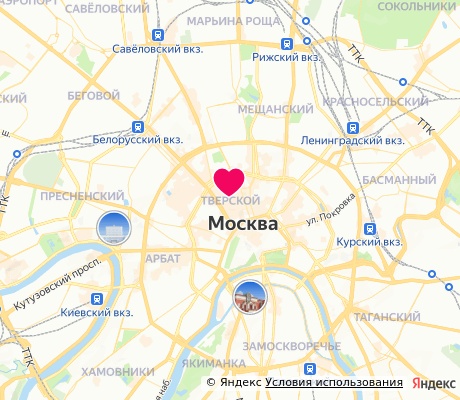 На карте