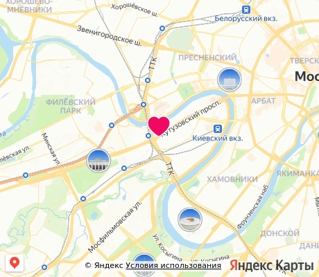 На карте