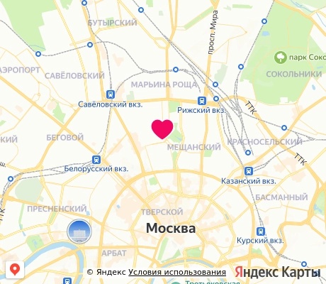 На карте