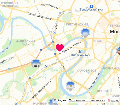 На карте