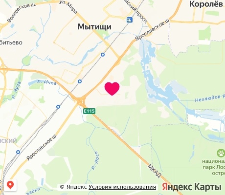 На карте