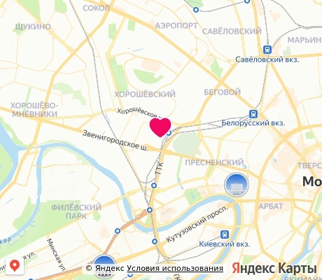 На карте