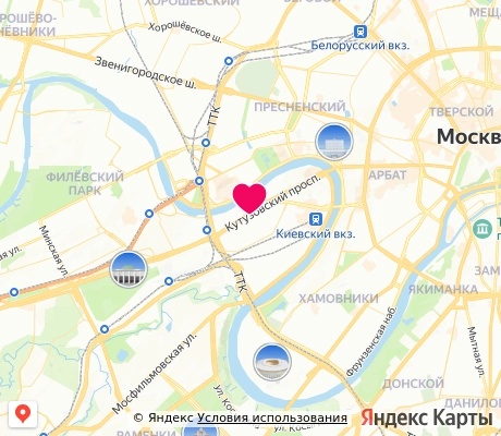 На карте