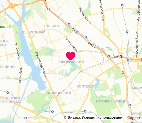 На карте