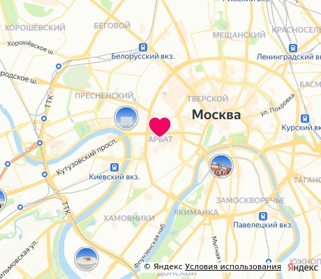 На карте