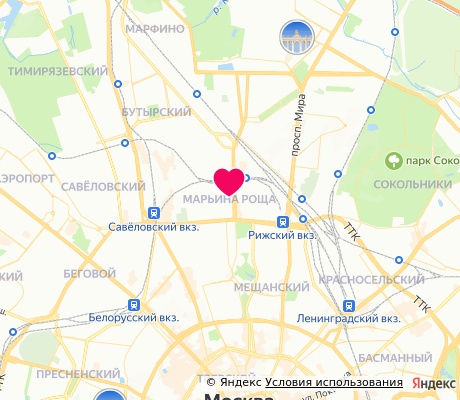 На карте