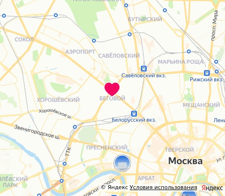 На карте