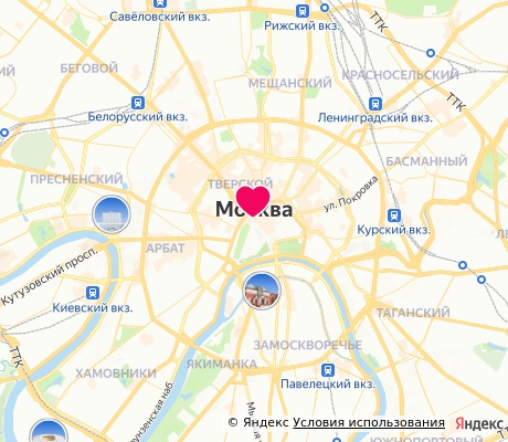 На карте