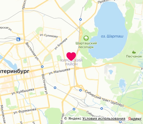 На карте