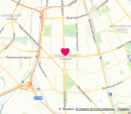 На карте
