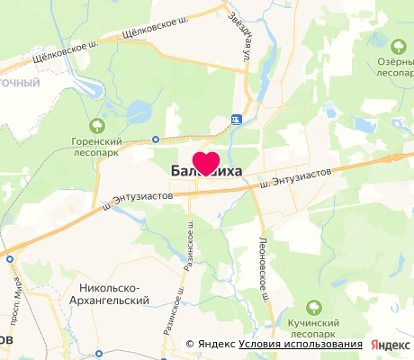 На карте