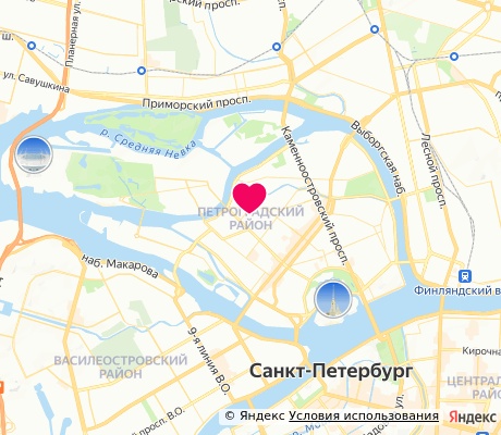 На карте