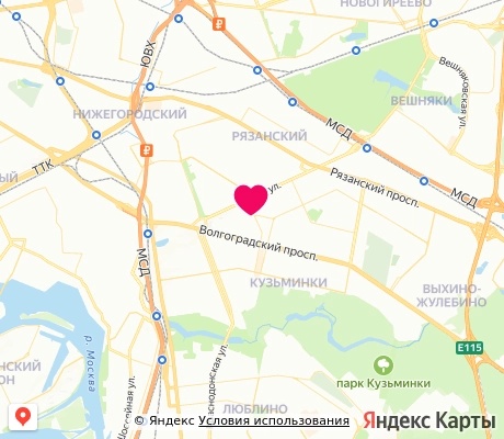 На карте