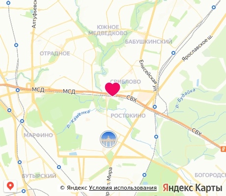 На карте
