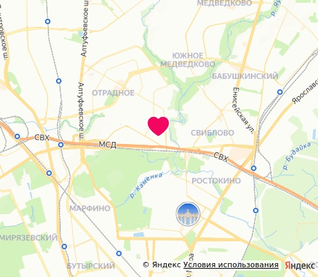 На карте