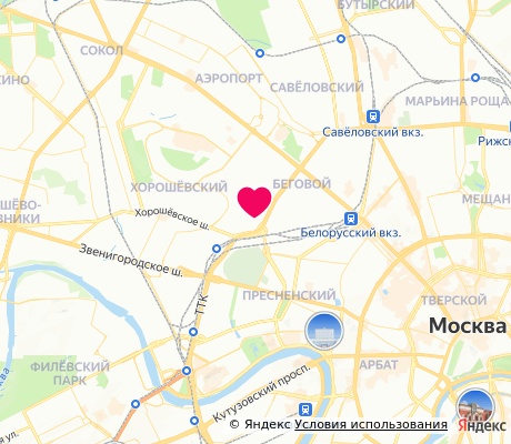 На карте