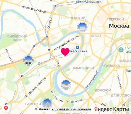 На карте