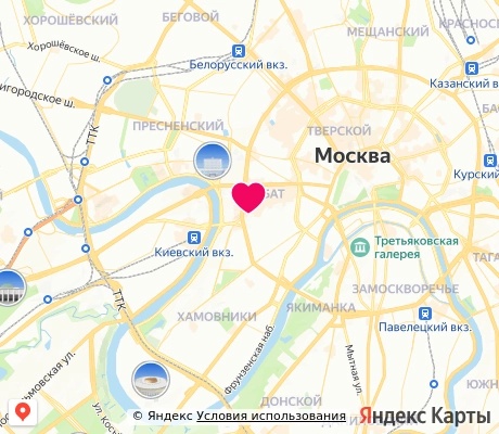 На карте