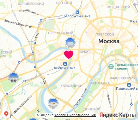 На карте
