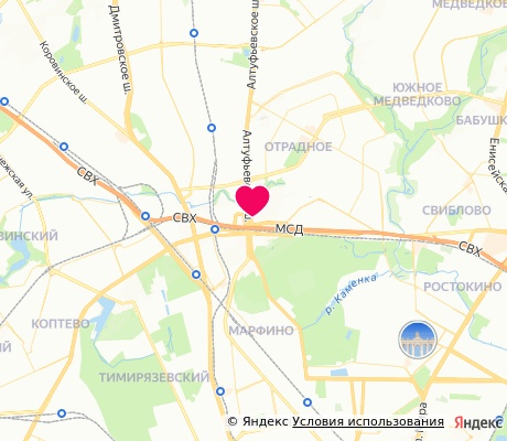 На карте