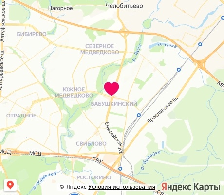 На карте