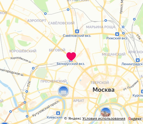 На карте